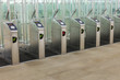 Photo: Entrance of a subway station Entrance of a subway station