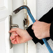 Thief breaking door