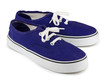Pair of blue sport shoes