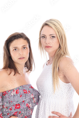 Photo: Two serious displeased women Two serious displeased women