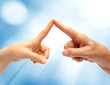 Foto: Hands pointing finger symbol Hands pointing finger symbol
