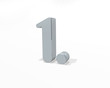 3D-Schrift Erstens