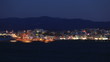 Evening view of Agios Nikolaos city across the bay, Crete