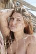 Portrait of a sensuous young woman