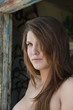 Beautiful young woman looking away