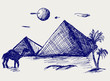 Vektor: Egypt. Doodle style Egypt. Doodle style
