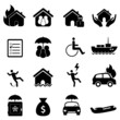 Insurance icon set