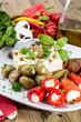 Mixed Antipasto on a plate