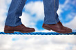 Foto: Balance on the tightrope Balance on the tightrope