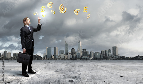 Photo: Businessman and cityscape Businessman and cityscape