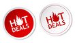 Vektor: Hot deals stickers Hot deals stickers