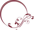 decorative oval frame for design