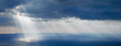 Bright sunlight over ocean