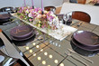 dining room table with decoration