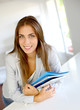 Portrait of beautiful university girl