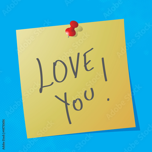 Vector: "love you" handwritten message "love you" handwritten message
