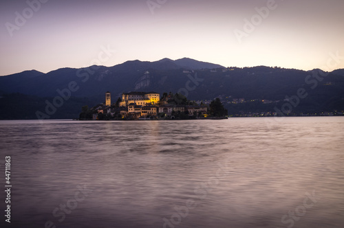 Photo: Orta San Giulio late afternoon color image Orta San Giulio late afternoon color image
