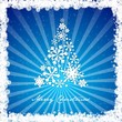 merry christmas tree snowflake