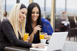 Girls with laptop