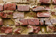 Old crumbling brick wall Old crumbling brick wall
