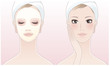 Beautiful spa woman with Facial cleansing Mask