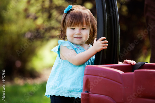 Photo: Young Girl Outdoor Portrait Young Girl Outdoor Portrait