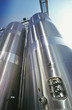 Stainless steel industrial silo