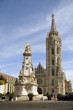 Die Matthiaskirche im Burgenviertel auf dem Burgberg in Budapest