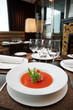 Soup on table