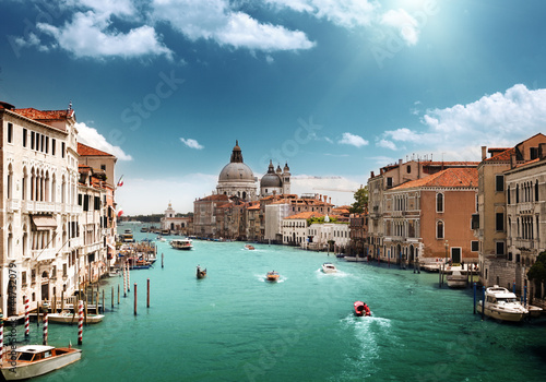 Photo: Grand Canal and Basilica Santa Maria della Salute, Venice, Italy Grand Canal and Basilica Santa Maria della Salute, Venice, Italy