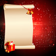white big sign for red background