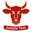 Vector: Head of a cow Head of a cow