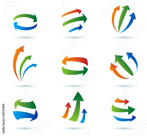 Vector: Abstract arrows vector icons collection Abstract arrows vector icons collection