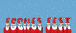 Weihnachtsmänner mit Frohes Fest-Mützen