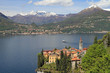 fantastic landscape of Lake Come with Varenna village