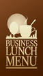 Business Lunch Menu Card Design template
