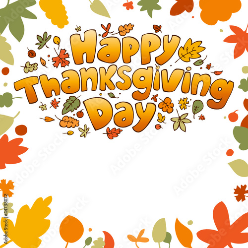 Vector: Happy Thanksgiving Day card Happy Thanksgiving Day card