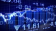 stock market blue loopable business background