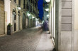 Shopping street night shot color image