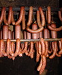 Wurst im Rauch