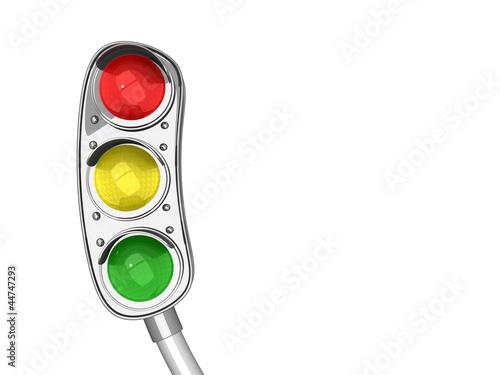 Illustration: Funny twisted traffic lights Funny twisted traffic lights