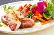 Tintenfisch mit Salat - Pulpo