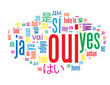 Nuage de Tags "OUI" (ok réponse positif accord vote référendum)