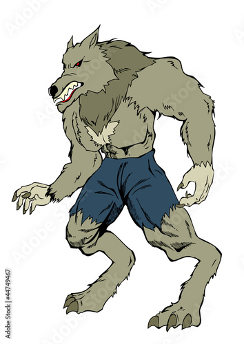 Vector: Cartoon illustration of a werewolf Cartoon illustration of a werewolf