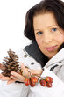 pretty woman in winter jacket