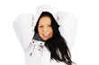 pretty woman in winter jacket
