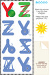 Vektor: ABC learning match to shadow educational puzzle ABC learning match to shadow educational puzzle