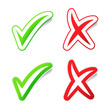 YES & NO Checmarks Stickers