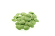 Tropical stinking edible beans on white background (Parkia Speci