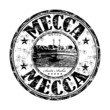 Mecca grunge rubber stamp